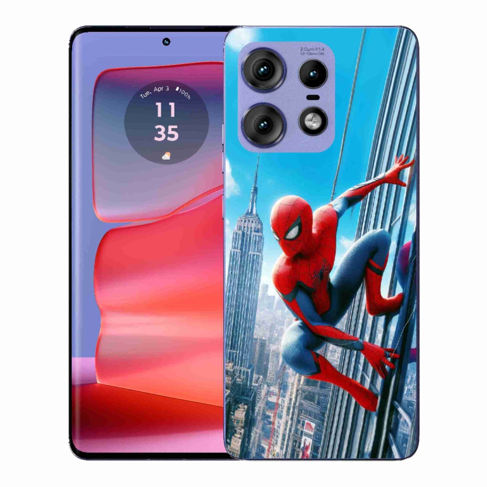 Gelový kryt mmCase na Motorola Edge 50 Pro - spiderman