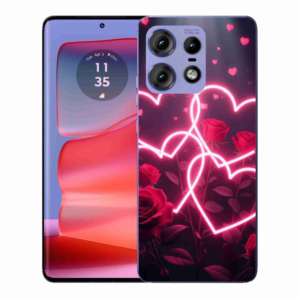Gelový kryt mmCase na Motorola Edge 50 Pro - srdce lásky