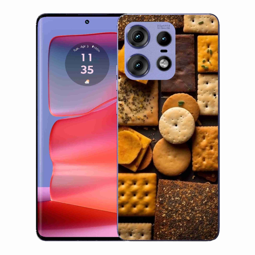 Gelový kryt mmCase na Motorola Edge 50 Pro - sušenky