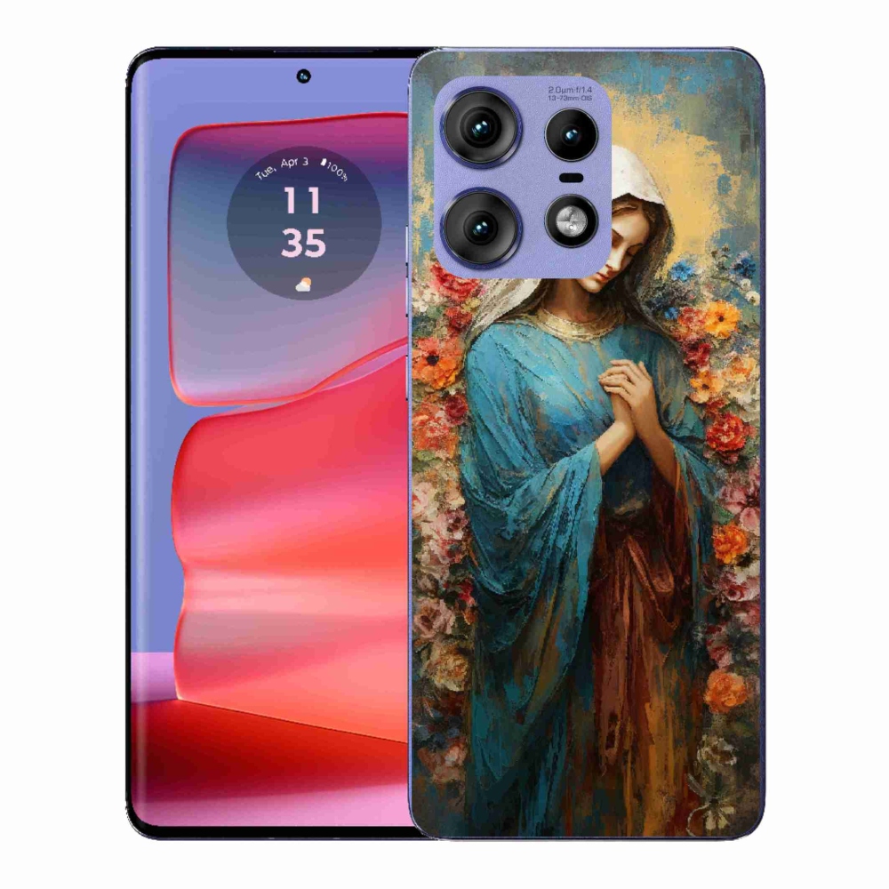 Gelový kryt mmCase na Motorola Edge 50 Pro - svatá žena