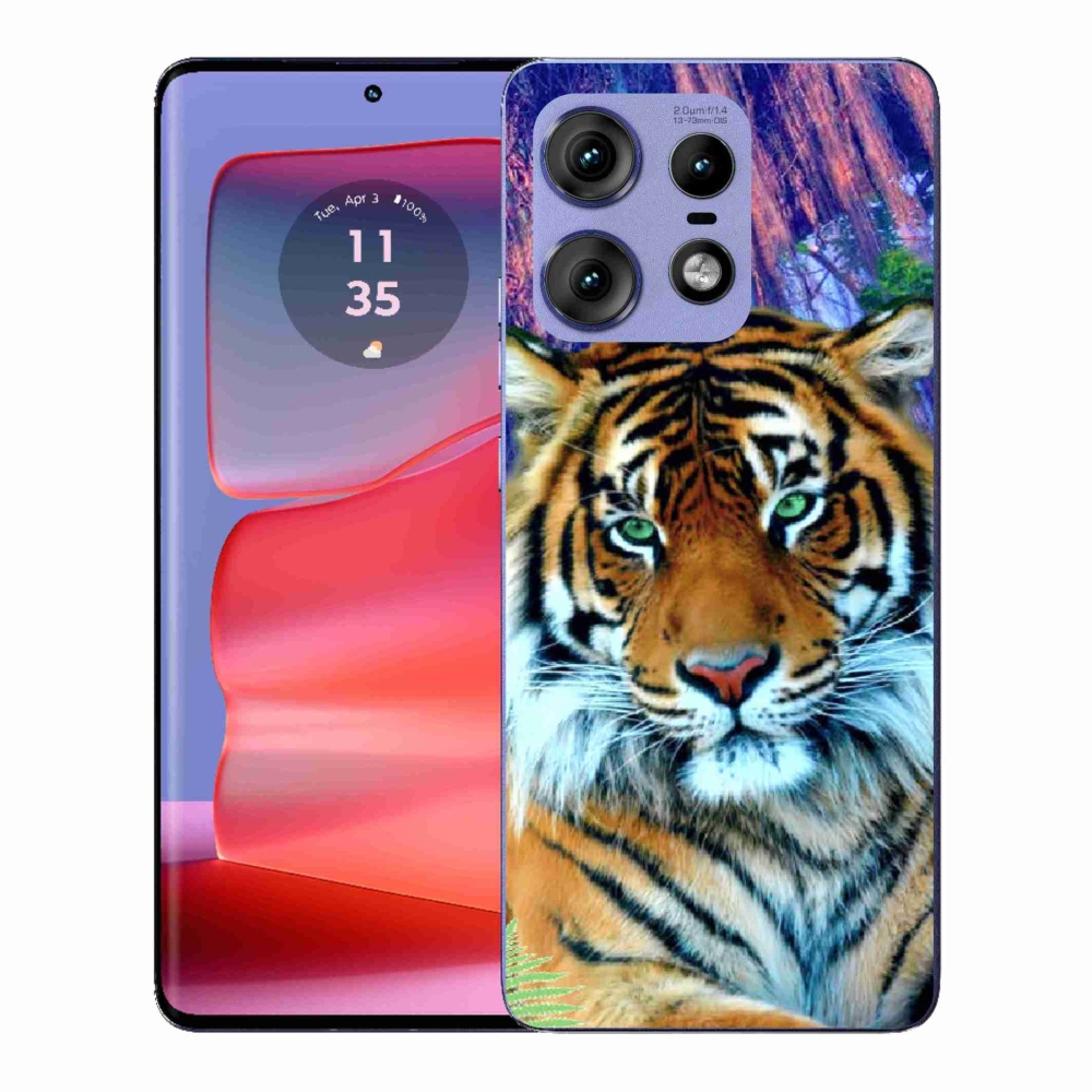 Gelový kryt mmCase na Motorola Edge 50 Pro - tygr