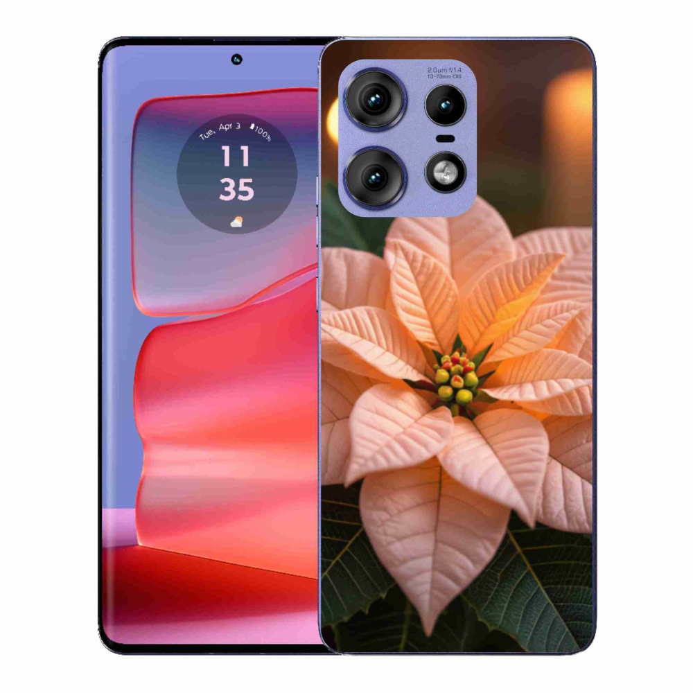Gelový kryt mmCase na Motorola Edge 50 Pro - vánoční hvězda