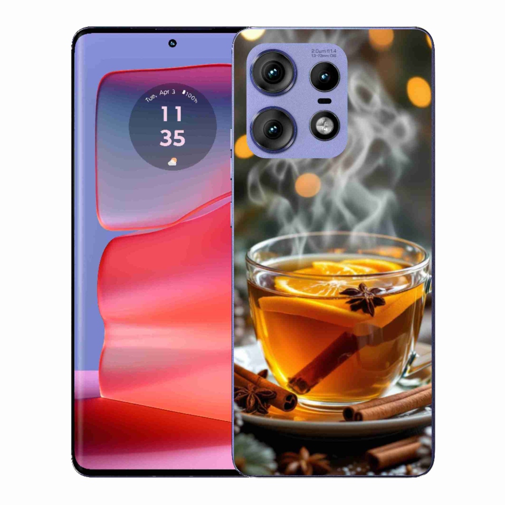 Gelový kryt mmCase na Motorola Edge 50 Pro - vánoční punč