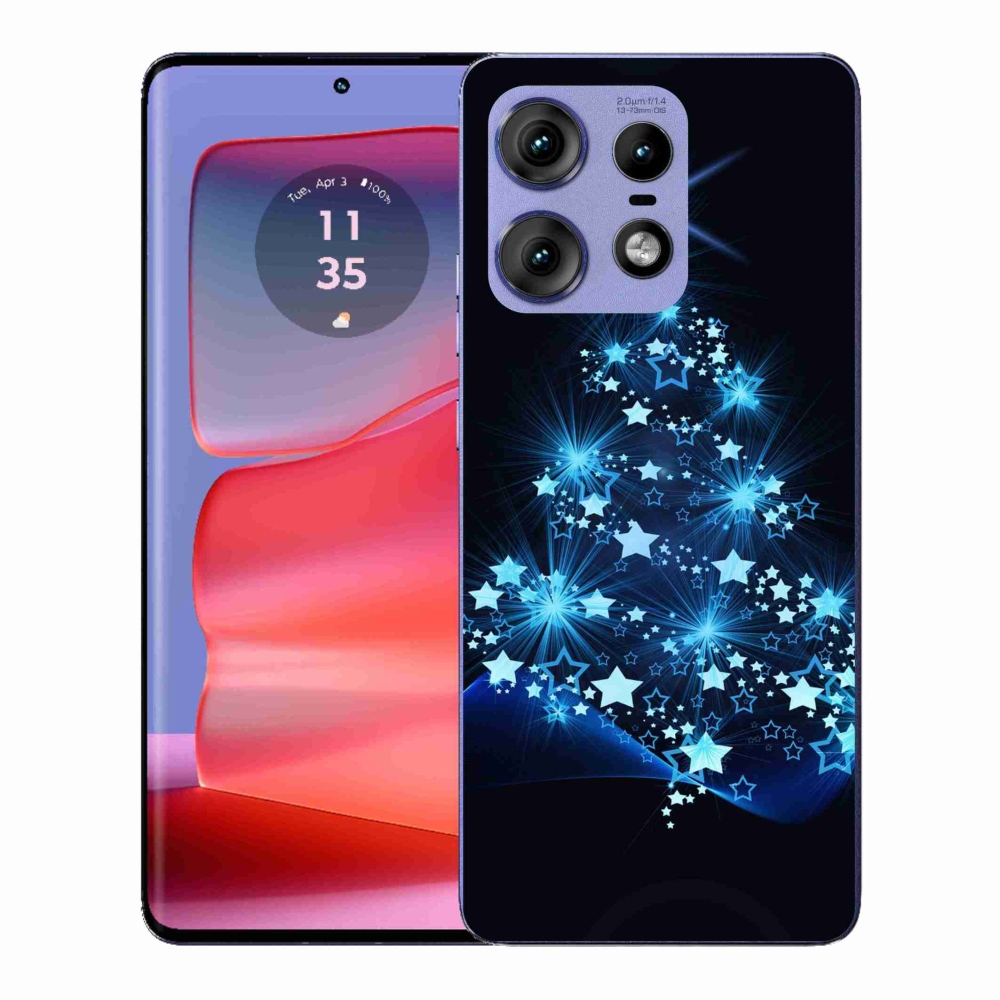 Gelový kryt mmCase na Motorola Edge 50 Pro - vánoční stromek