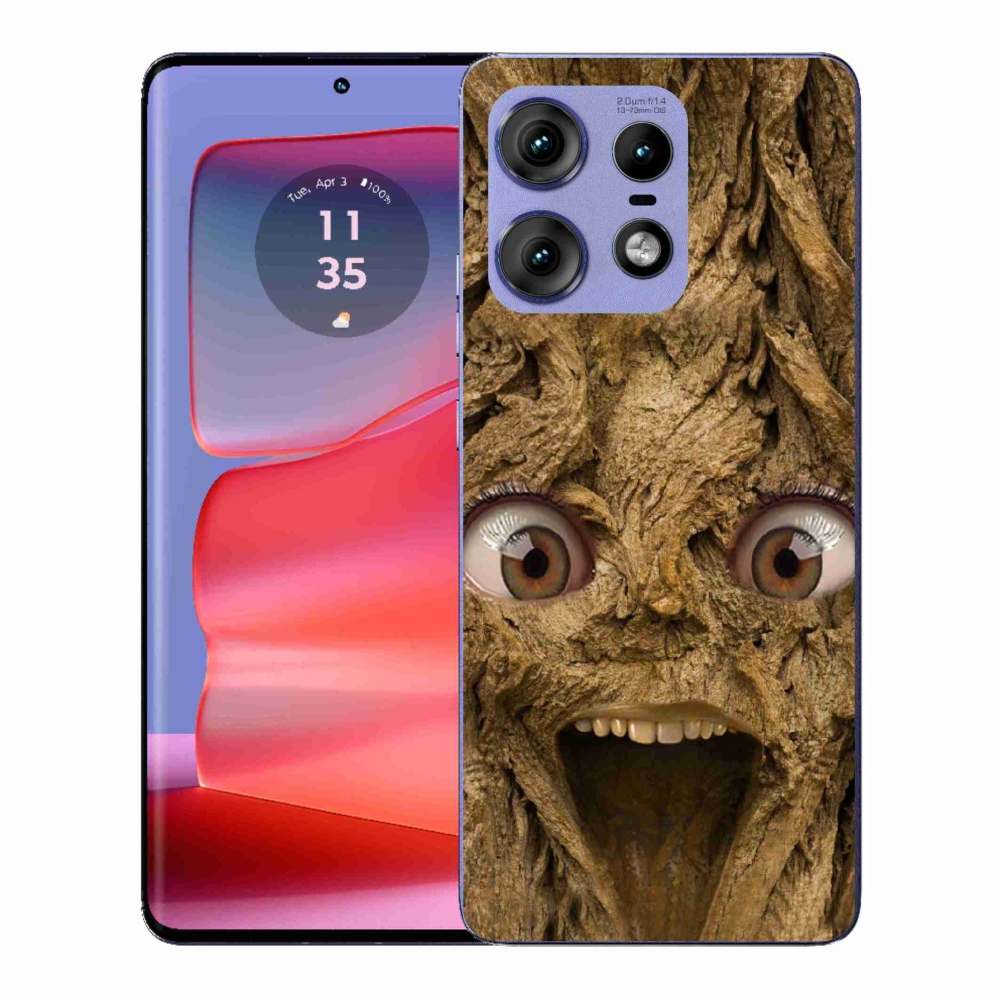 Gelový kryt mmCase na Motorola Edge 50 Pro - veselý strom s očima