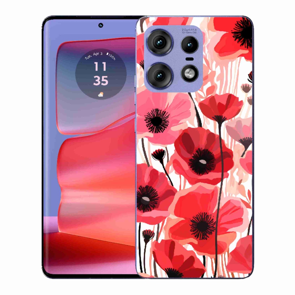 Gelový kryt mmCase na Motorola Edge 50 Pro - vlčí mák 1