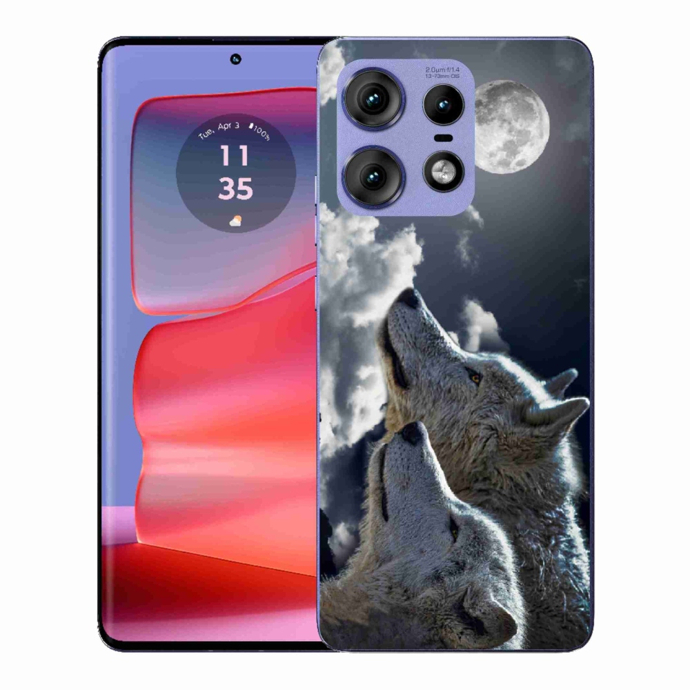 Gelový kryt mmCase na Motorola Edge 50 Pro - vlci