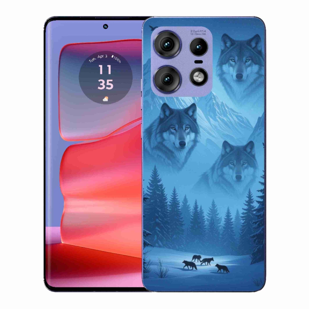 Gelový kryt mmCase na Motorola Edge 50 Pro - vlčí smečka