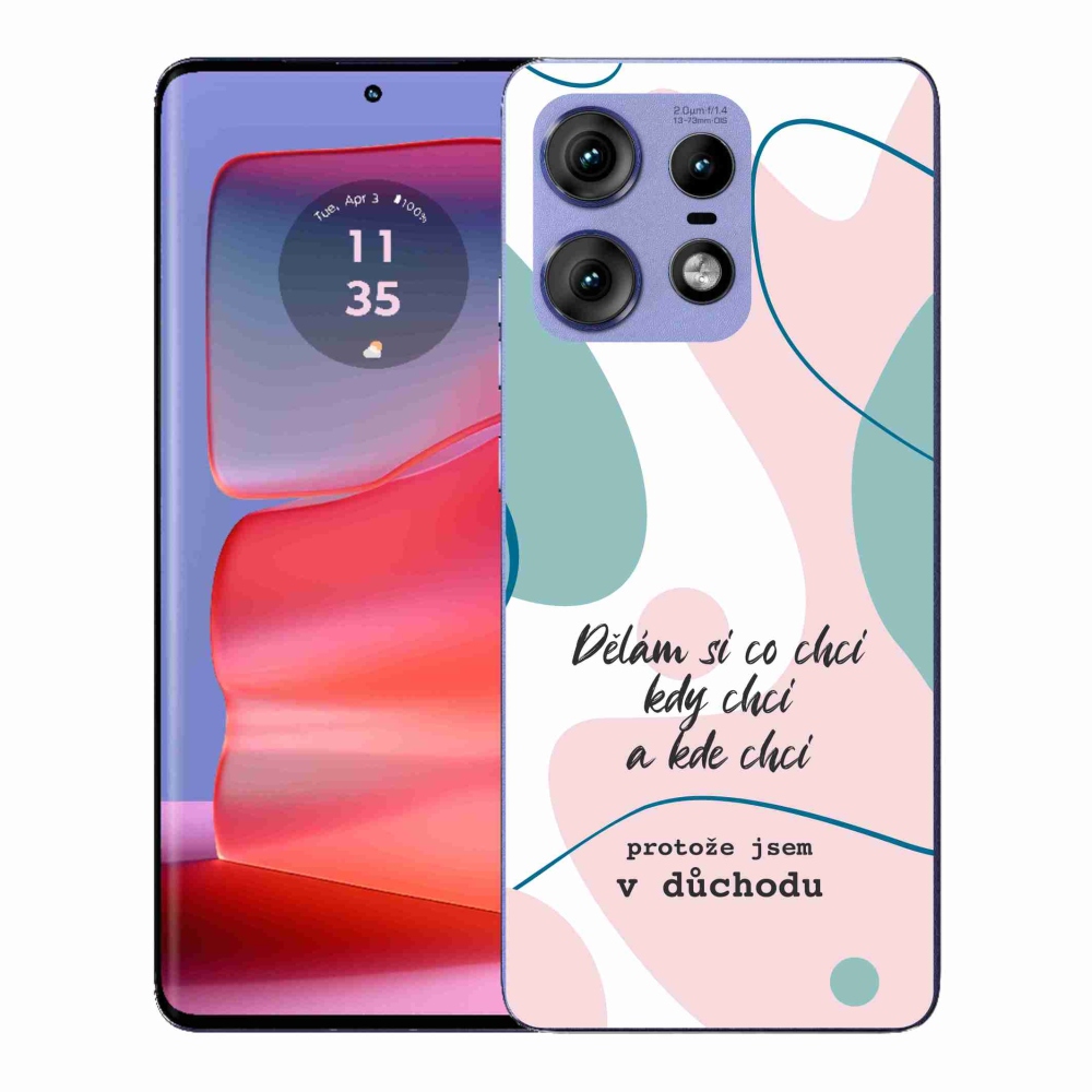 Gelový kryt mmCase na Motorola Edge 50 Pro - vtipný text 10 bílé pozadí