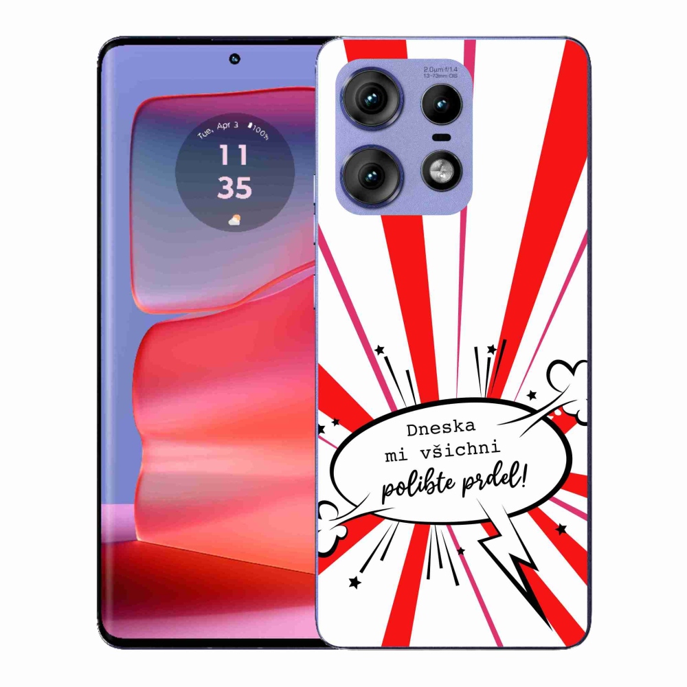 Gelový kryt mmCase na Motorola Edge 50 Pro - vtipný text 15 bílé pozadí