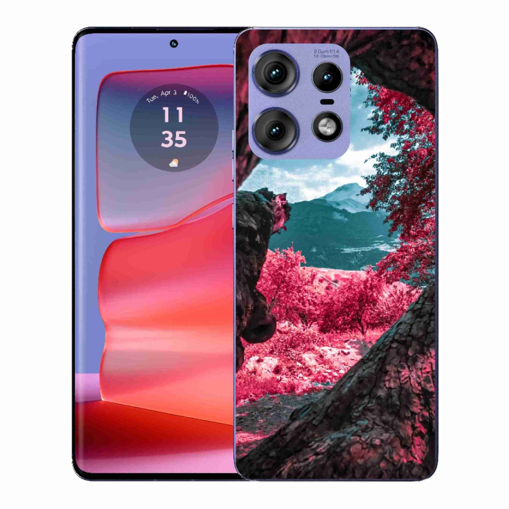 Gelový kryt mmCase na Motorola Edge 50 Pro - výhled na hory