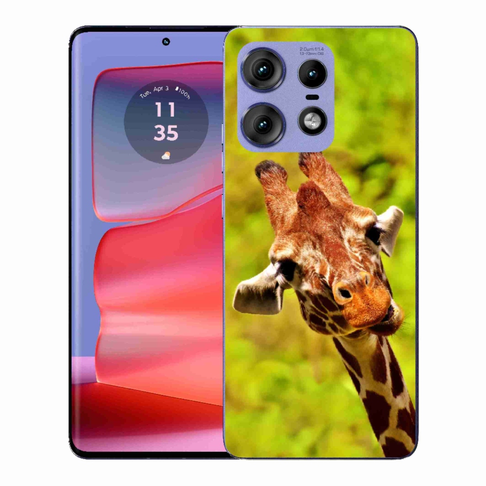 Gelový kryt mmCase na Motorola Edge 50 Pro - žirafa