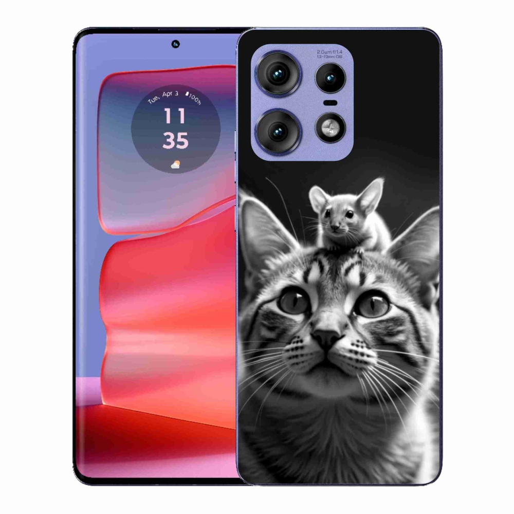 Gelový kryt mmCase na Motorola Edge 50 Pro - zvířecí přátelství 2