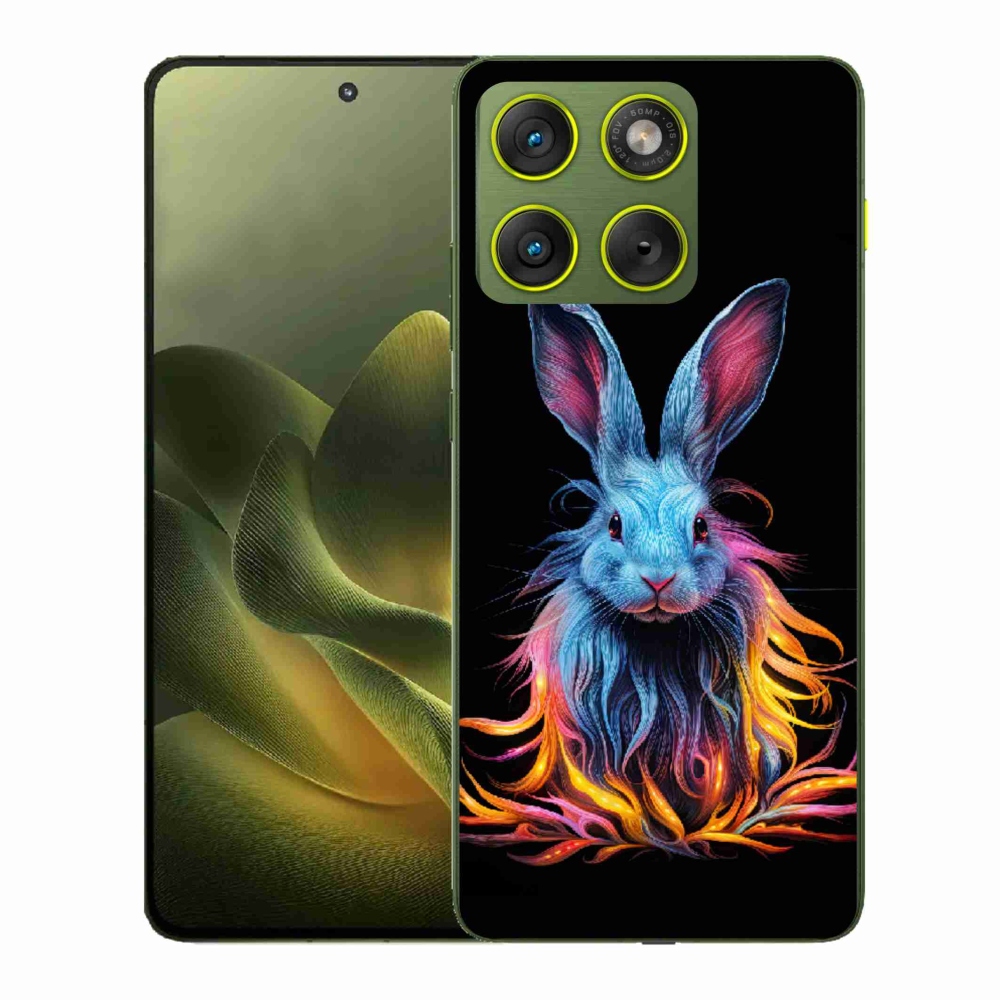 Gelový kryt mmCase na Motorola Edge 70 - abstraktní zajíc