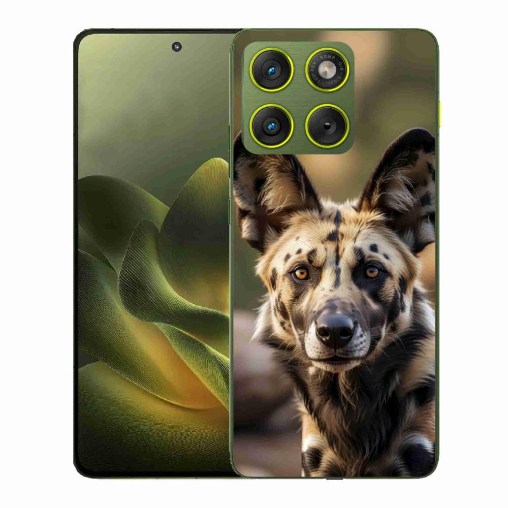Gelový kryt mmCase na Motorola Edge 70 - africký divoký pes