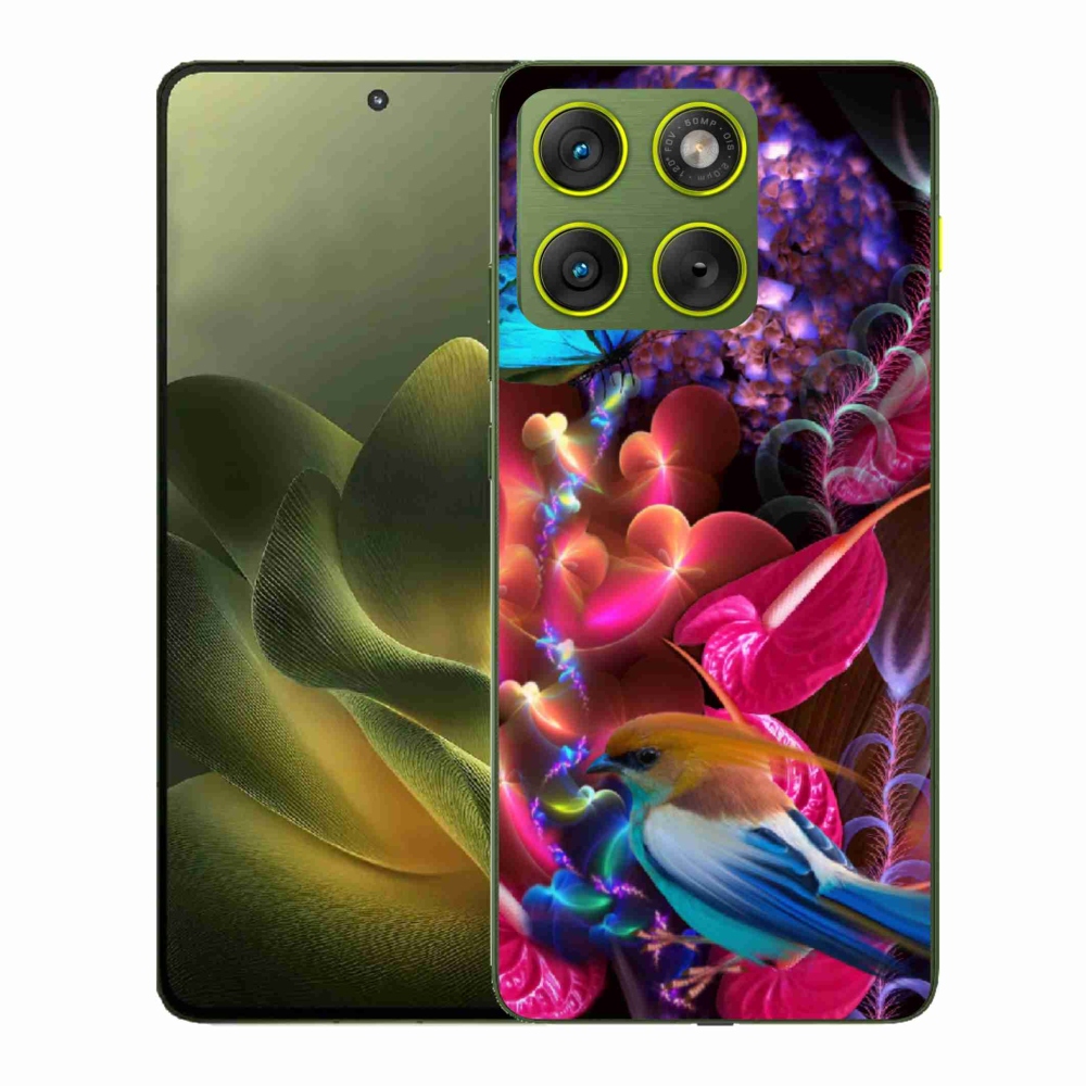 Gelový kryt mmCase na Motorola Edge 70 - barevné květiny
