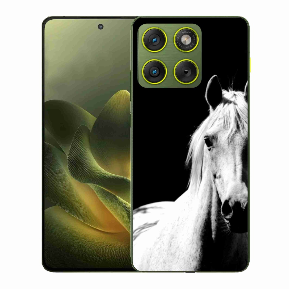 Gelový kryt mmCase na Motorola Edge 70 - bílý kůň 5