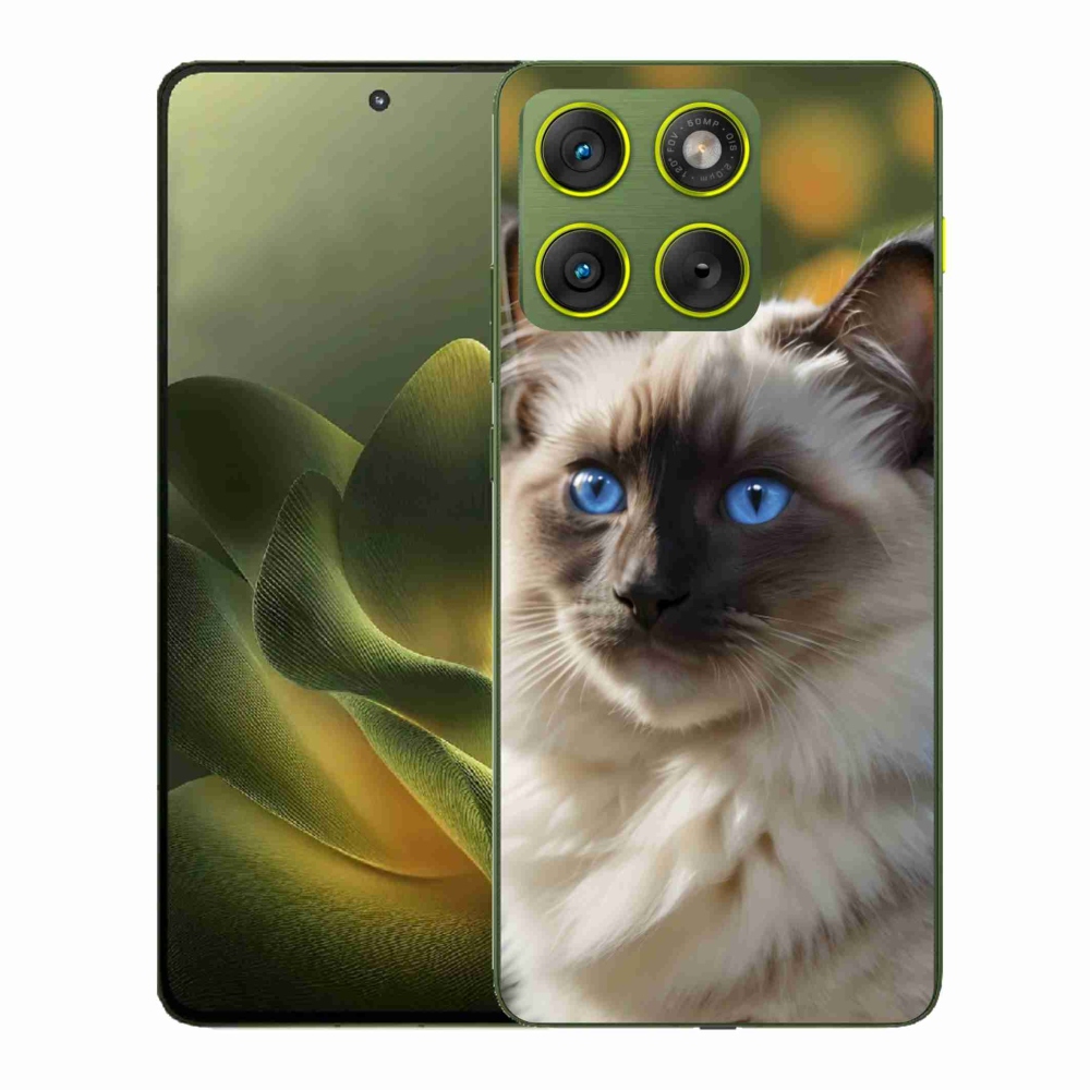 Gelový kryt mmCase na Motorola Edge 70 - bílý ragdoll