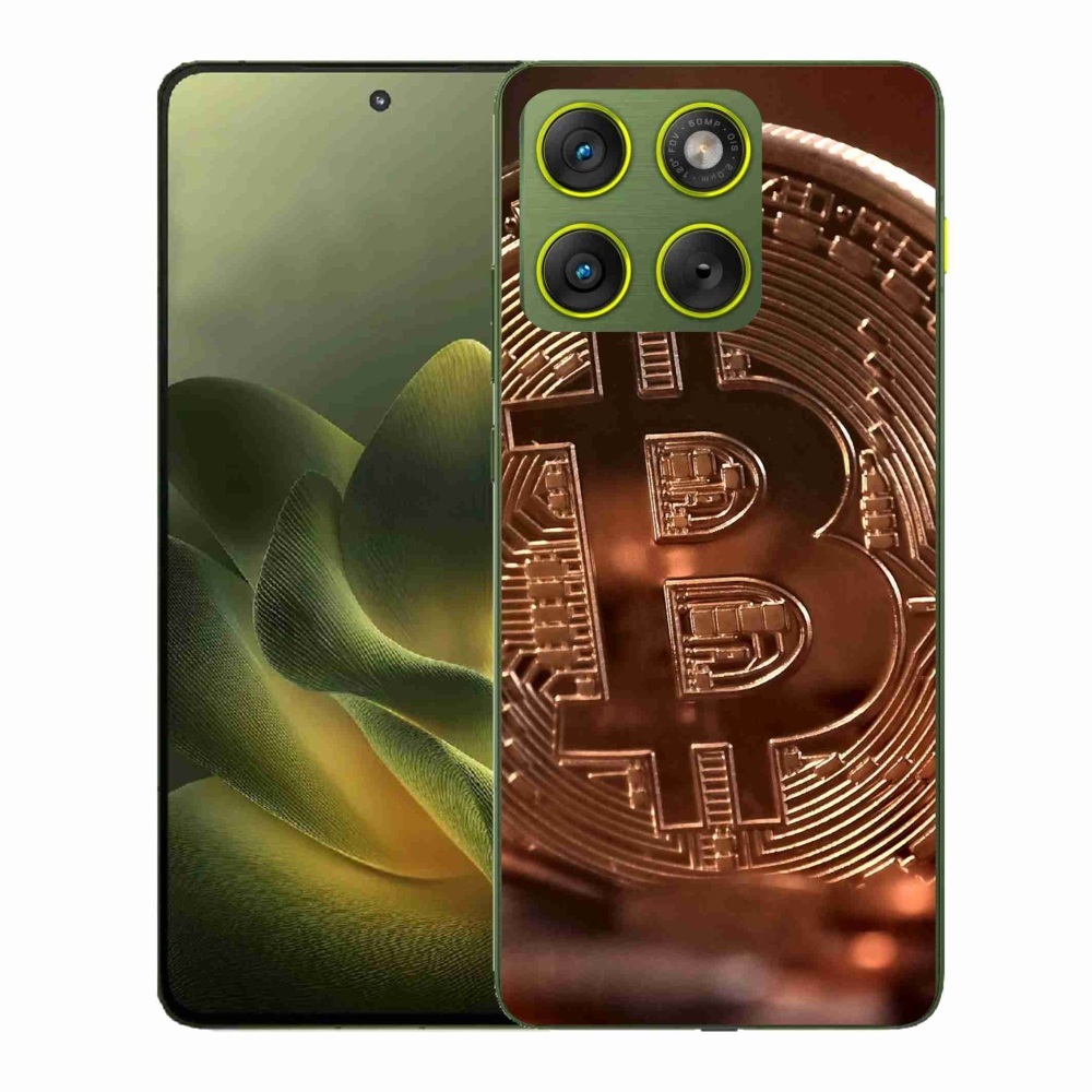 Gelový kryt mmCase na Motorola Edge 70 - bitcoin