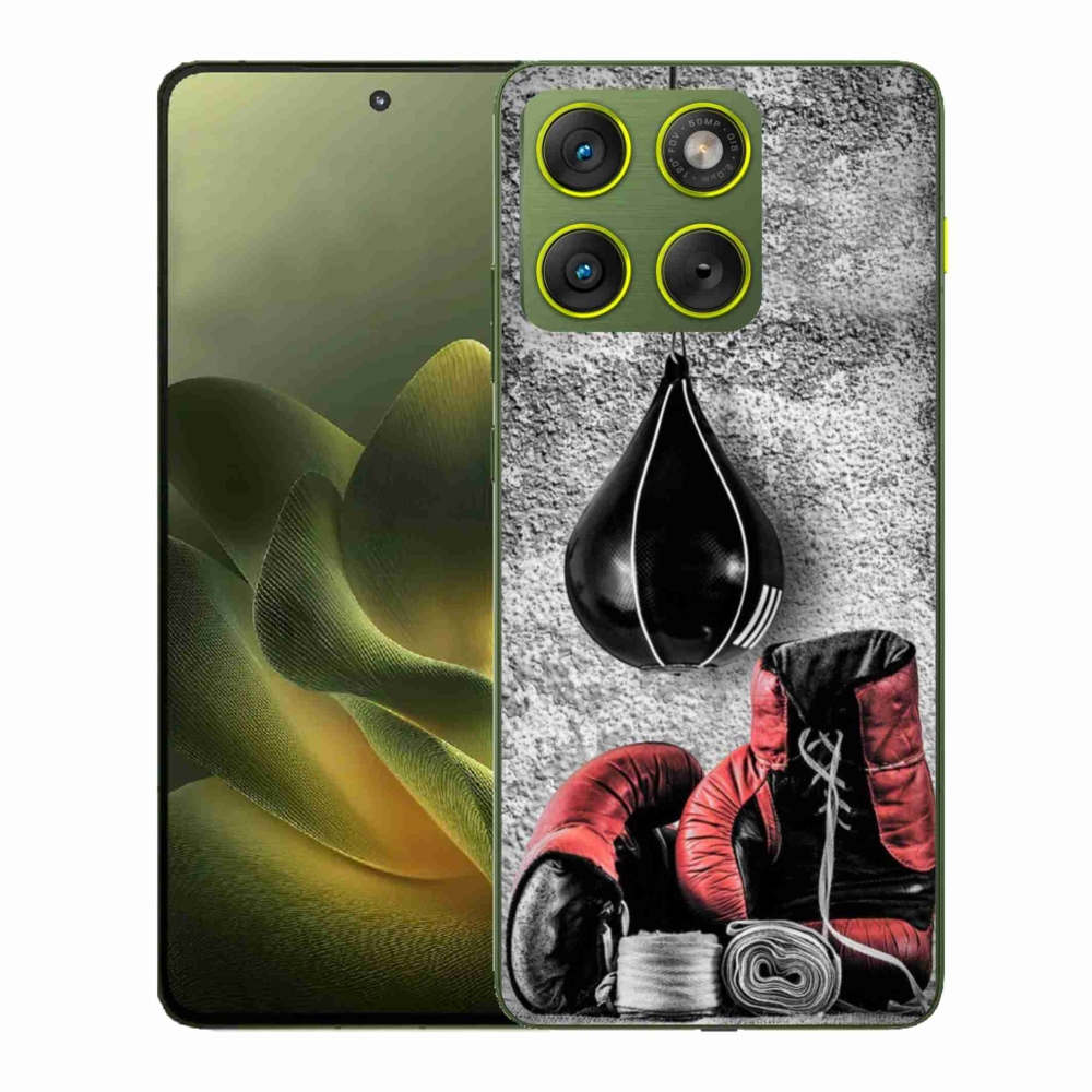 Gelový kryt mmCase na Motorola Edge 70 - boxovací pytel a rukavice