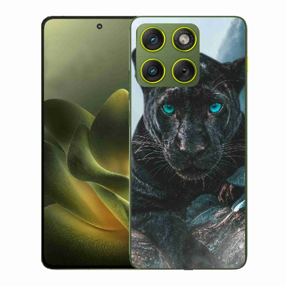 Gelový kryt mmCase na Motorola Edge 70 - černý panter