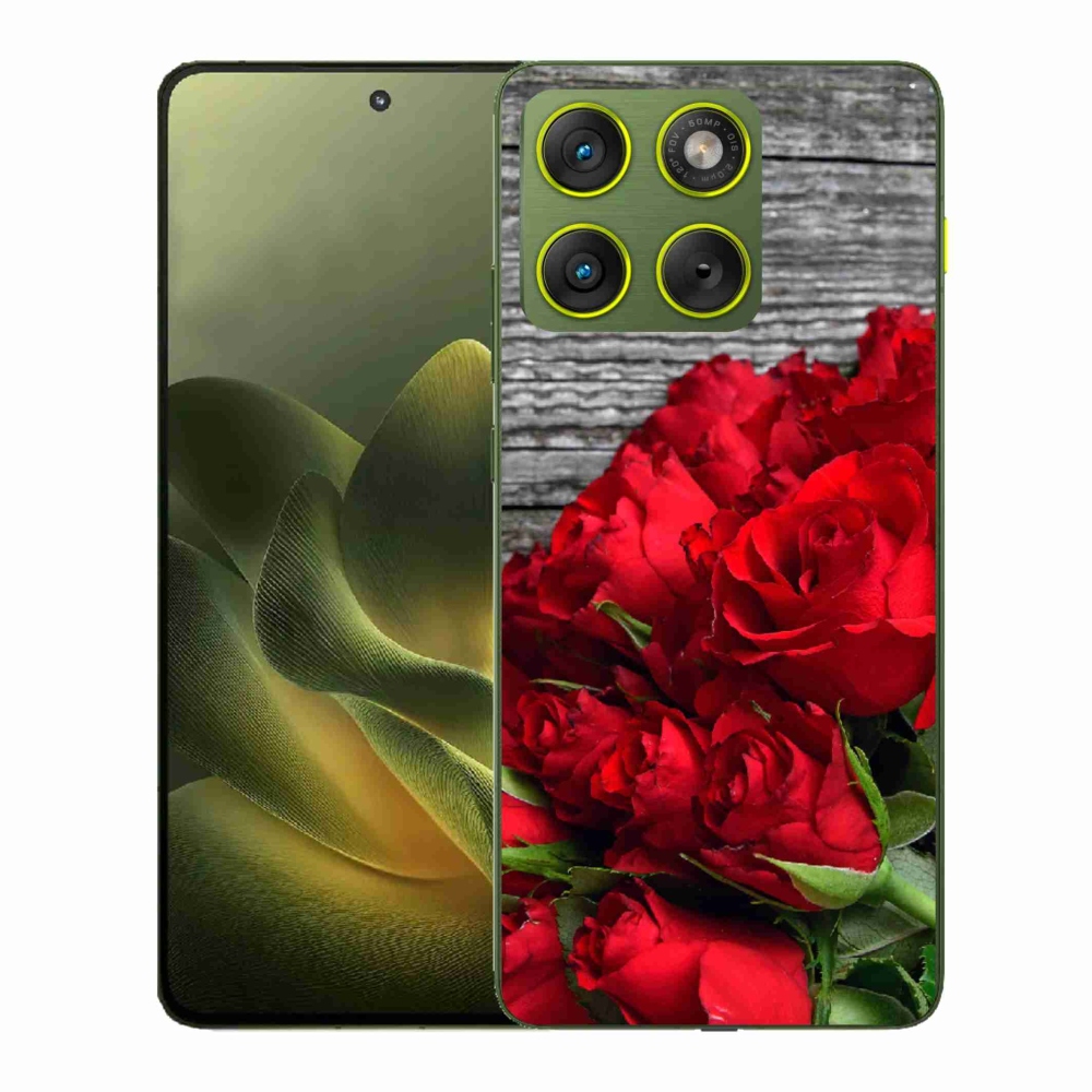 Gelový kryt mmCase na Motorola Edge 70 - červené růže