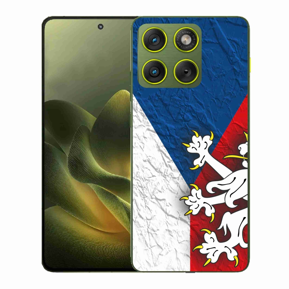 Gelový kryt mmCase na Motorola Edge 70 - česká vlajka 1