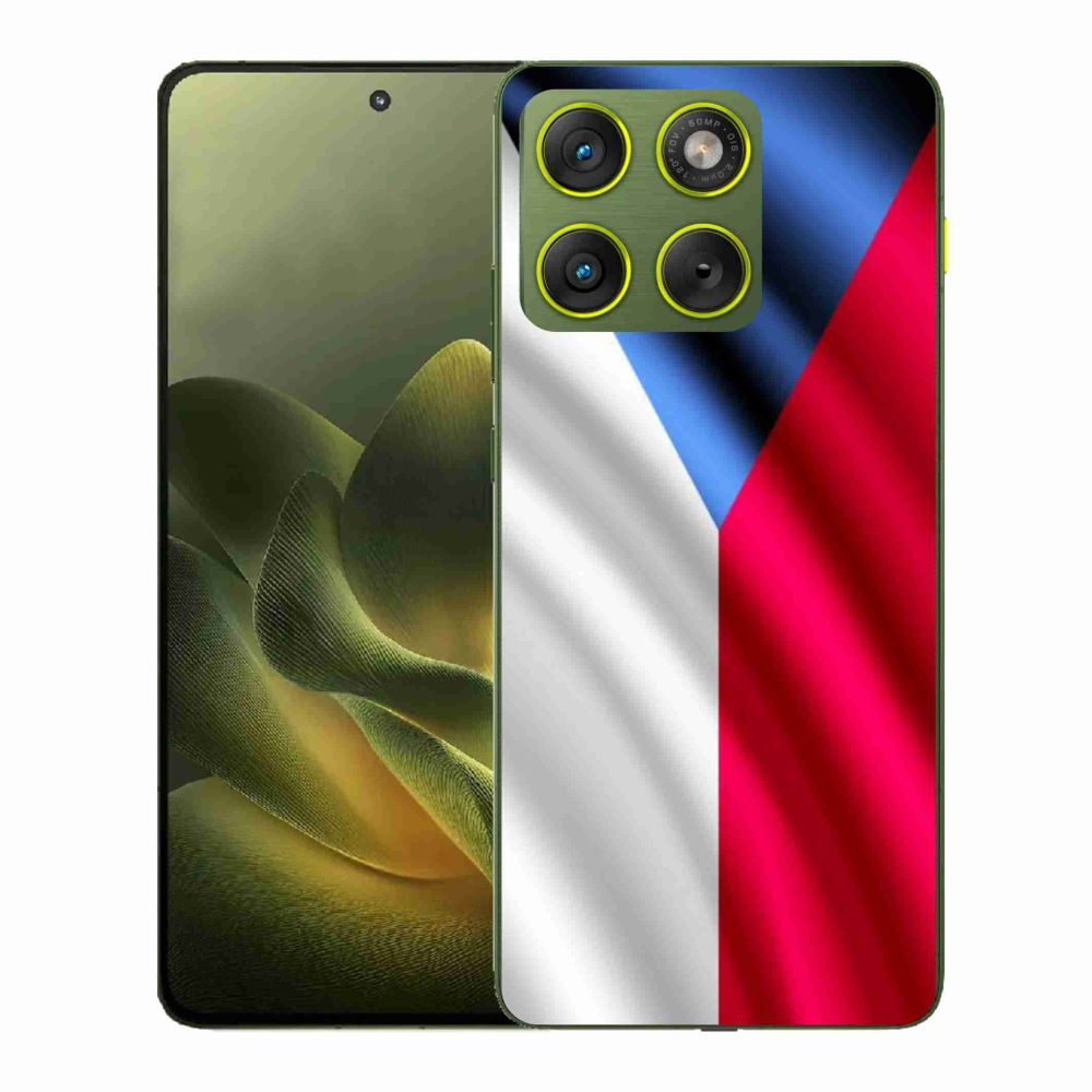 Gelový kryt mmCase na Motorola Edge 70 - česká vlajka