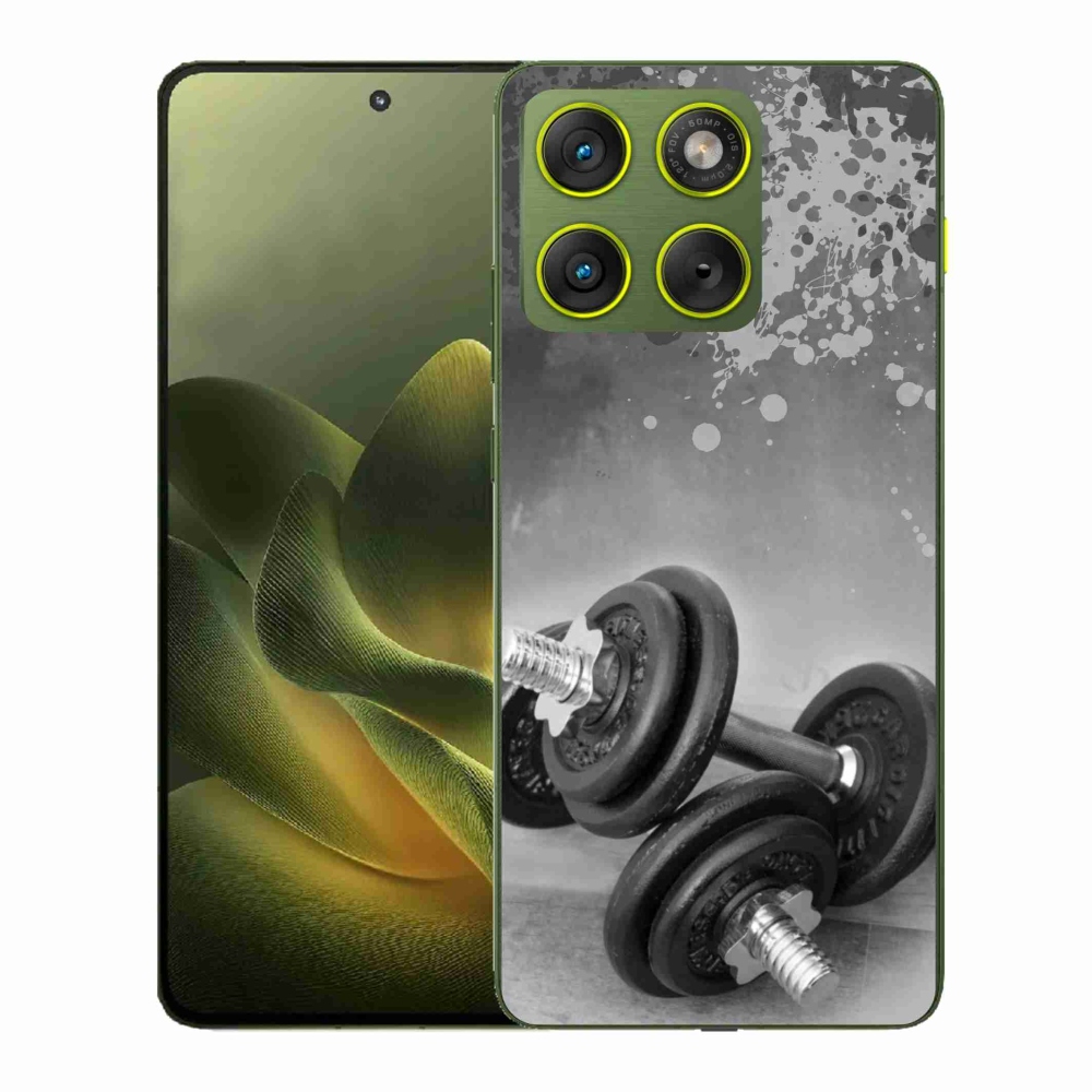 Gelový kryt mmCase na Motorola Edge 70 - činky 1
