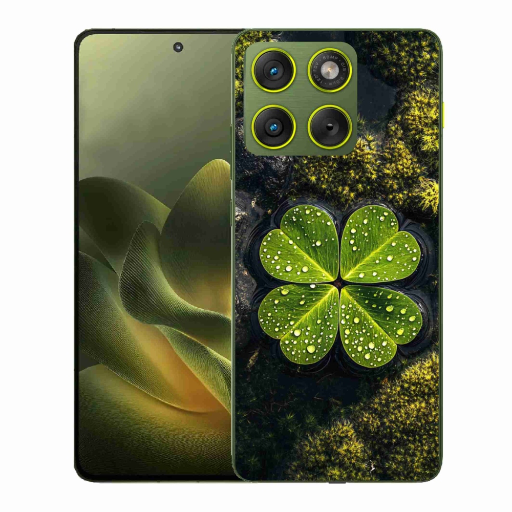 Gelový kryt mmCase na Motorola Edge 70 - čtyřlístek