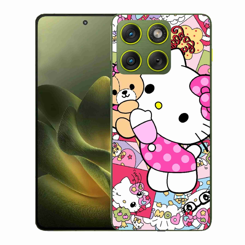 Gelový kryt mmCase na Motorola Edge 70 - cute kitty