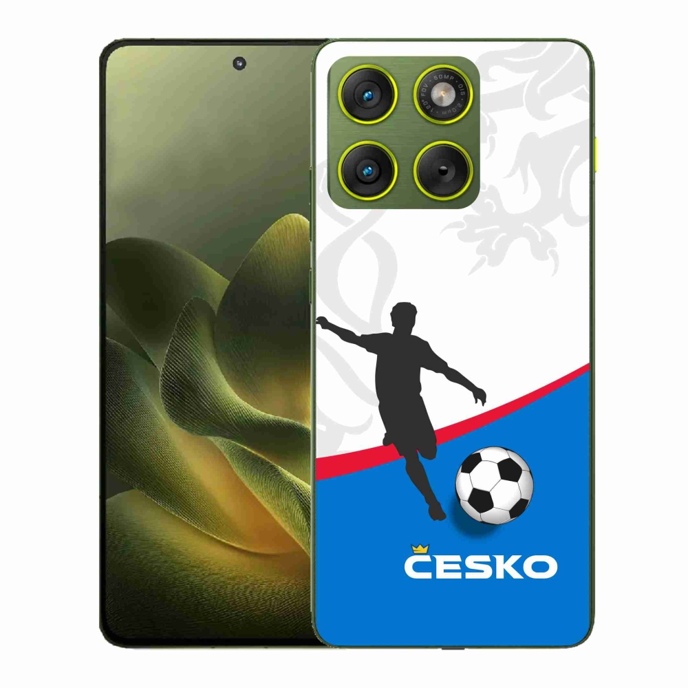 Gelový kryt mmCase na Motorola Edge 70 - fotbal Česko 1