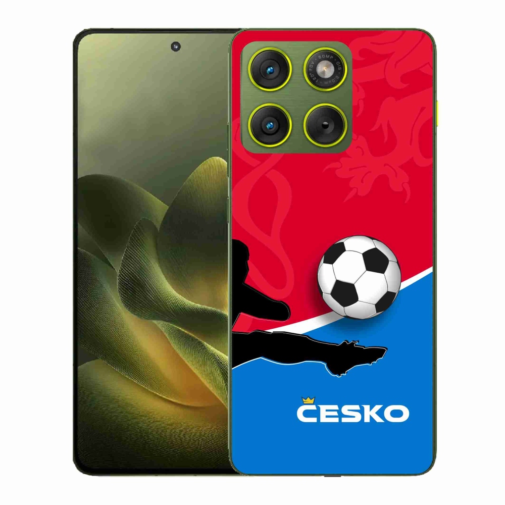 Gelový kryt mmCase na Motorola Edge 70 - fotbal Česko 2