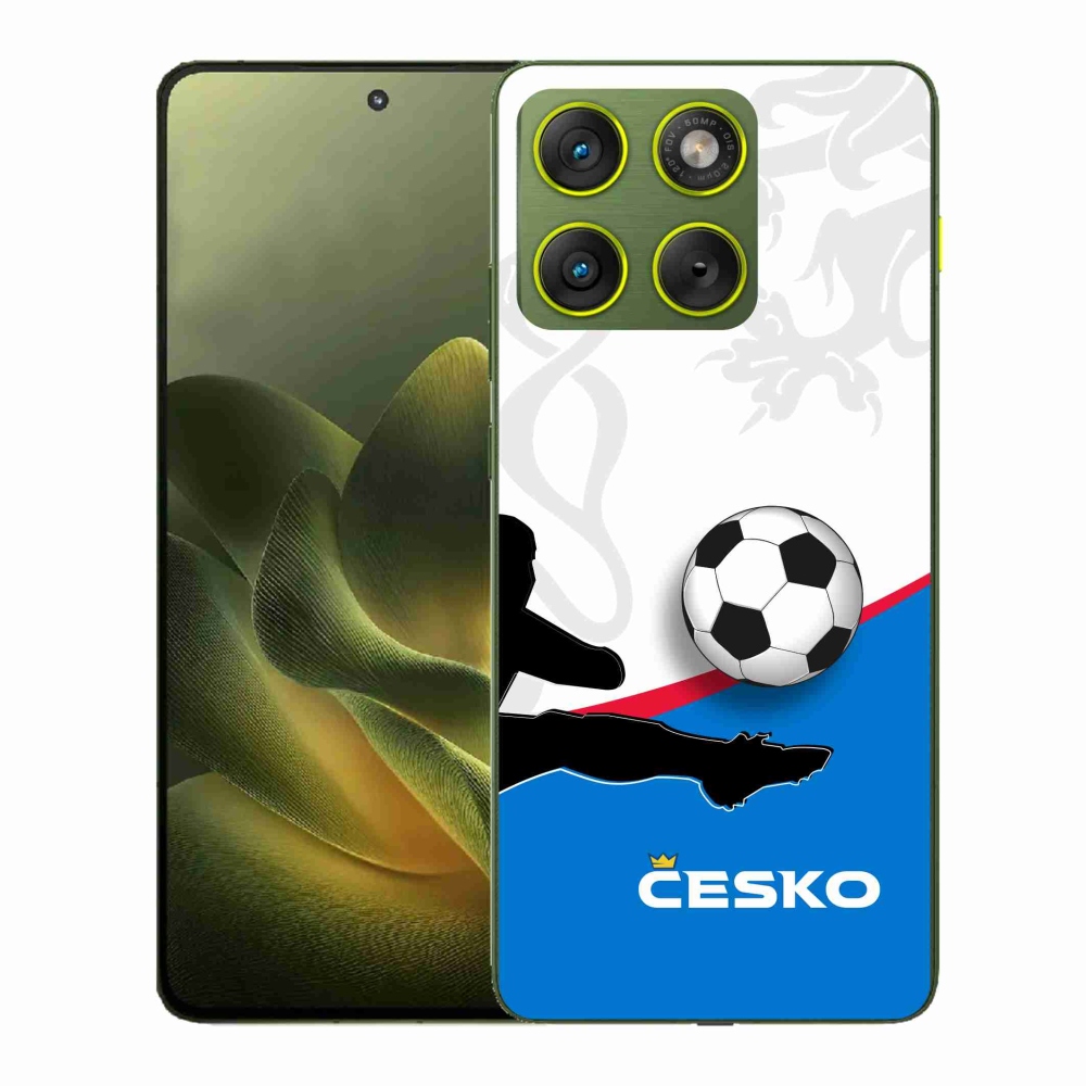 Gelový kryt mmCase na Motorola Edge 70 - fotbal Česko 3