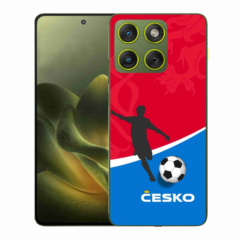 Gelový kryt mmCase na Motorola Edge 70 - fotbal Česko