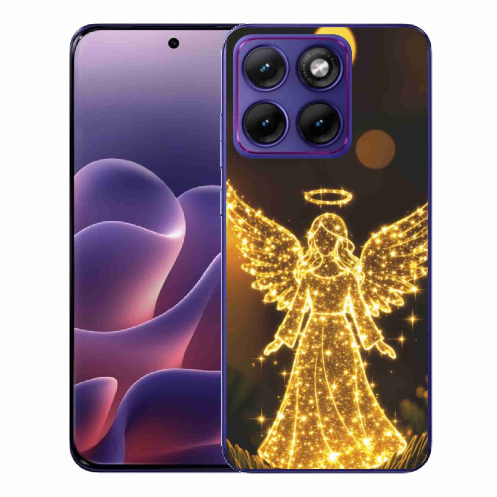 Gelový kryt mmCase na Motorola Edge 70 Fusion - anděl