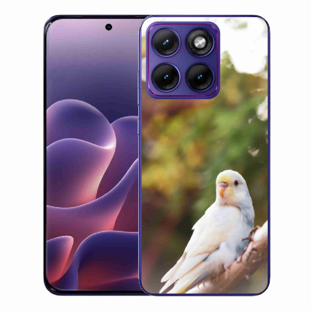 Gelový kryt mmCase na Motorola Edge 70 Fusion - andulka bílá