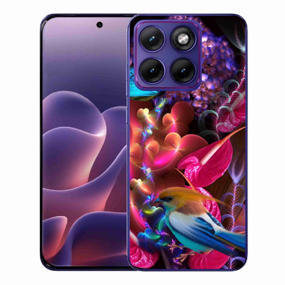 Gelový kryt mmCase na Motorola Edge 70 Fusion - barevné květiny