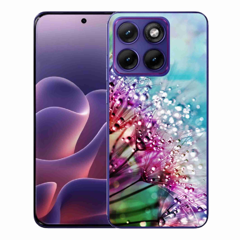 Gelový kryt mmCase na Motorola Edge 70 Fusion - barevné květy