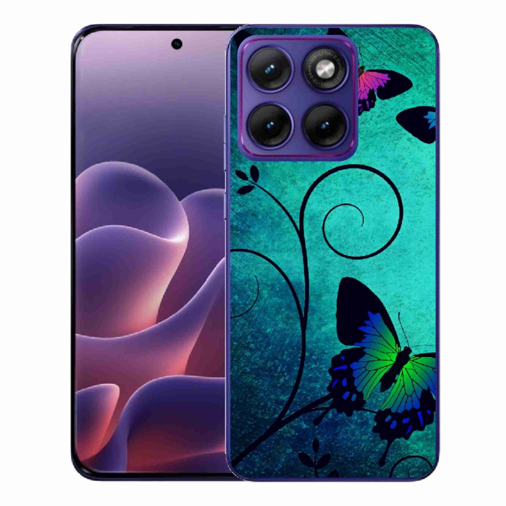 Gelový kryt mmCase na Motorola Edge 70 Fusion - barevní motýli