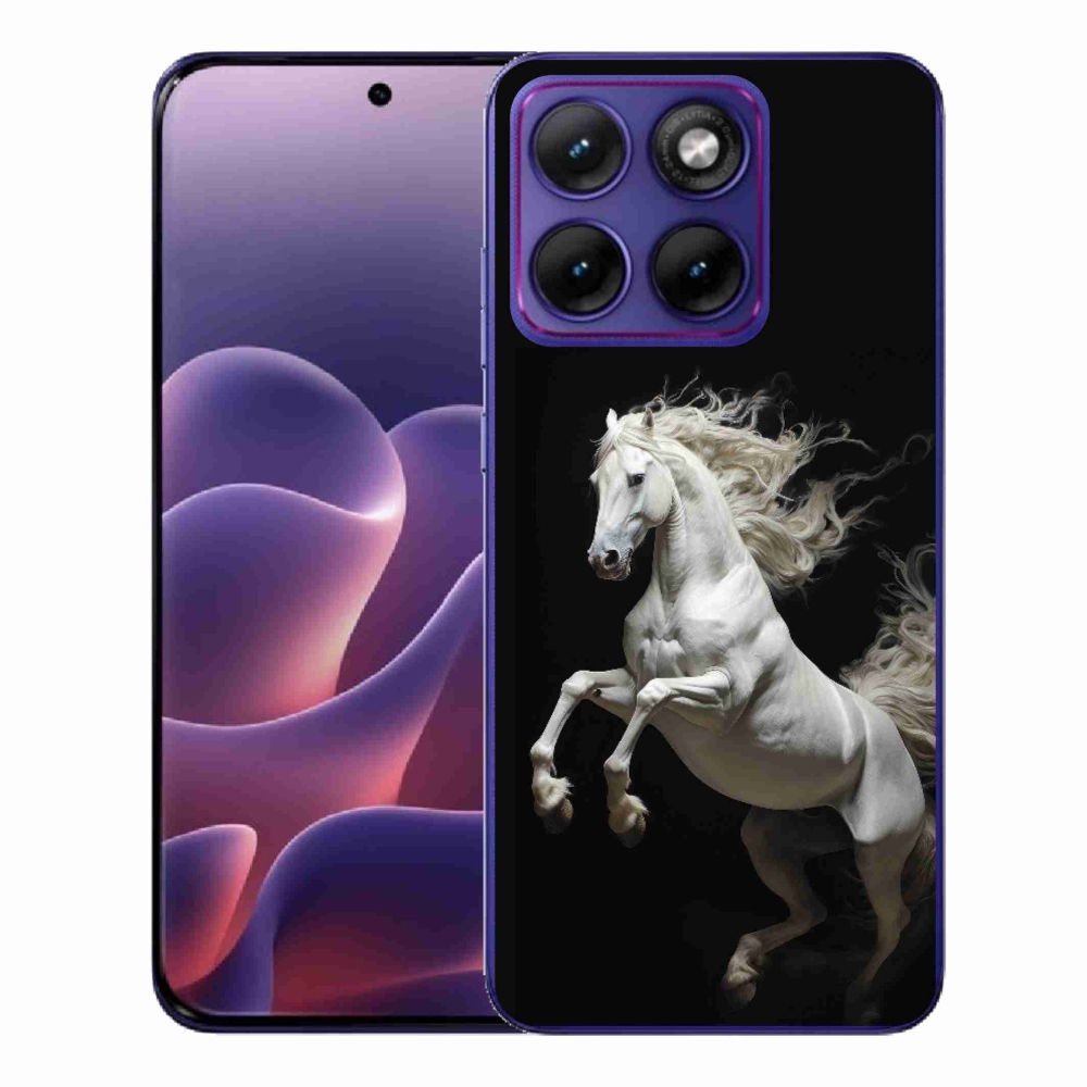Gelový kryt mmCase na Motorola Edge 70 Fusion - bílý kůň 4