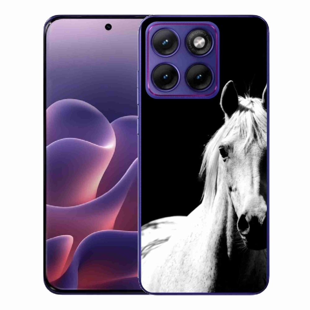 Gelový kryt mmCase na Motorola Edge 70 Fusion - bílý kůň 5