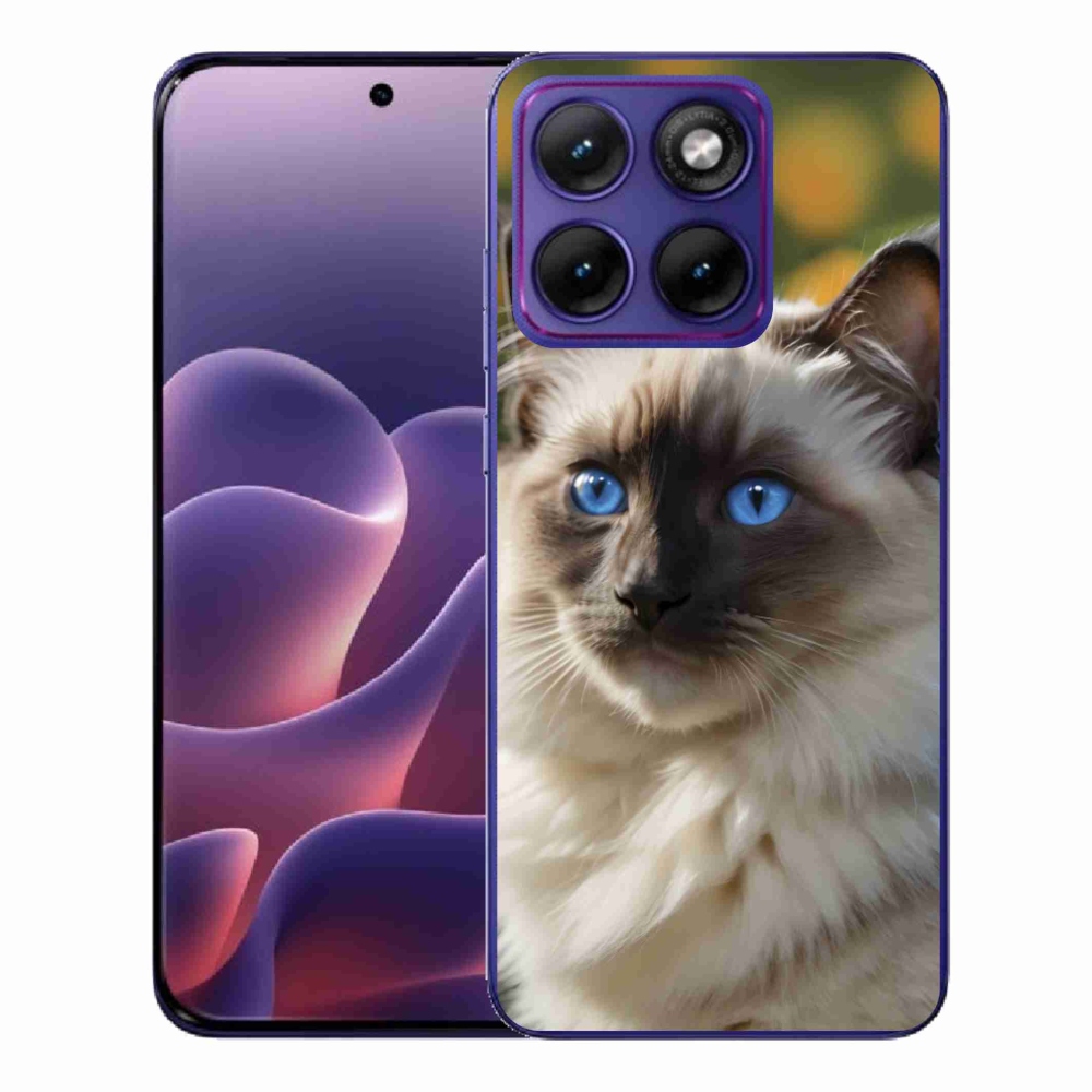 Gelový kryt mmCase na Motorola Edge 70 Fusion - bílý ragdoll