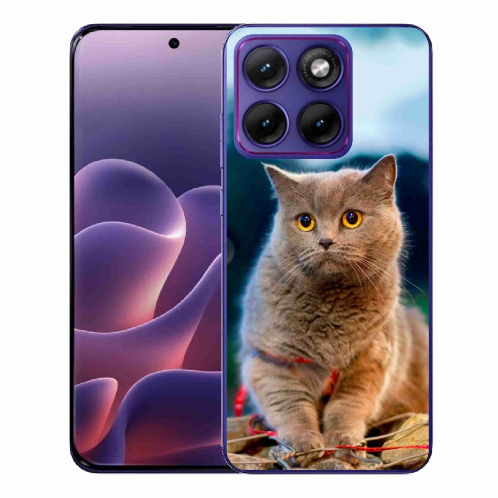 Gelový kryt mmCase na Motorola Edge 70 Fusion - britská modrá 2