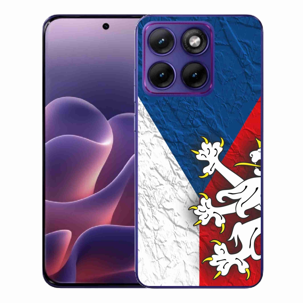 Gelový kryt mmCase na Motorola Edge 70 Fusion - česká vlajka 1