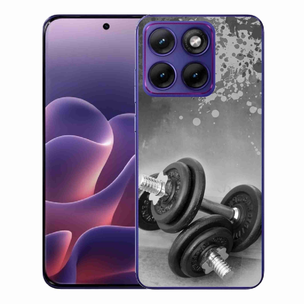 Gelový kryt mmCase na Motorola Edge 70 Fusion - činky 1