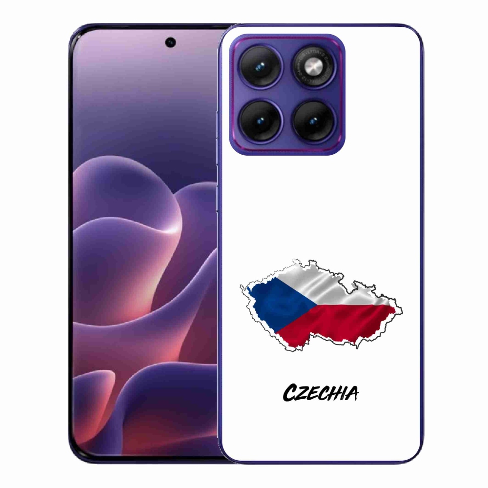 Gelový kryt mmCase na Motorola Edge 70 Fusion - Czechia bílé pozadí