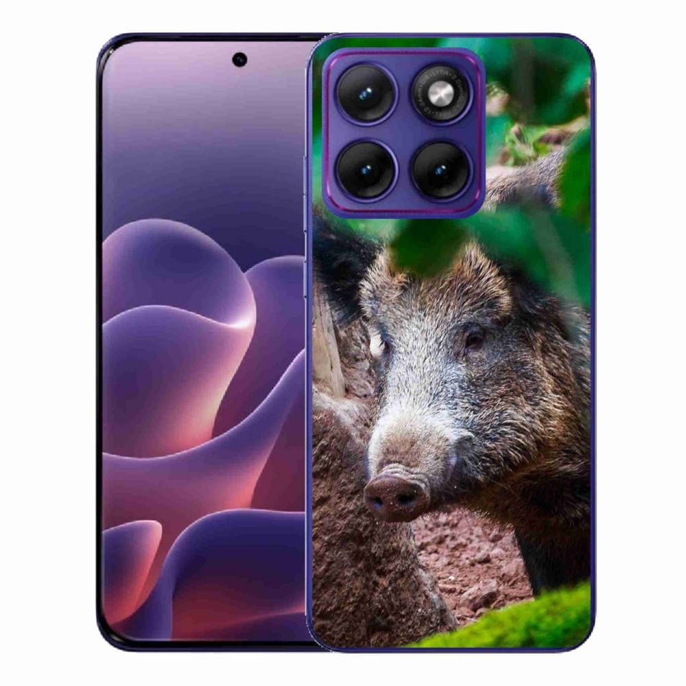 Gelový kryt mmCase na Motorola Edge 70 Fusion - divoké prase