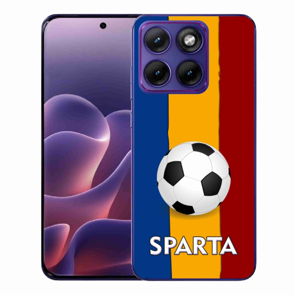 Gelový kryt mmCase na Motorola Edge 70 Fusion - fotbal 1