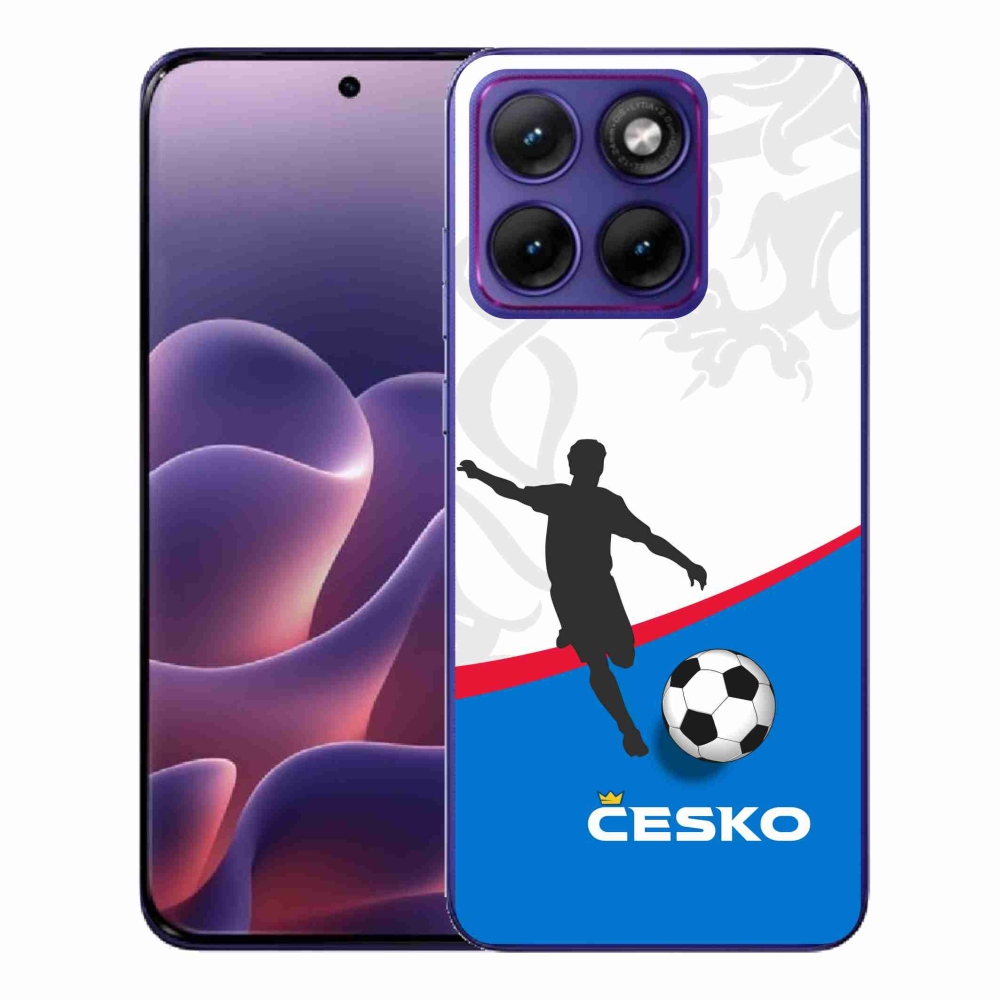 Gelový kryt mmCase na Motorola Edge 70 Fusion - fotbal Česko 1